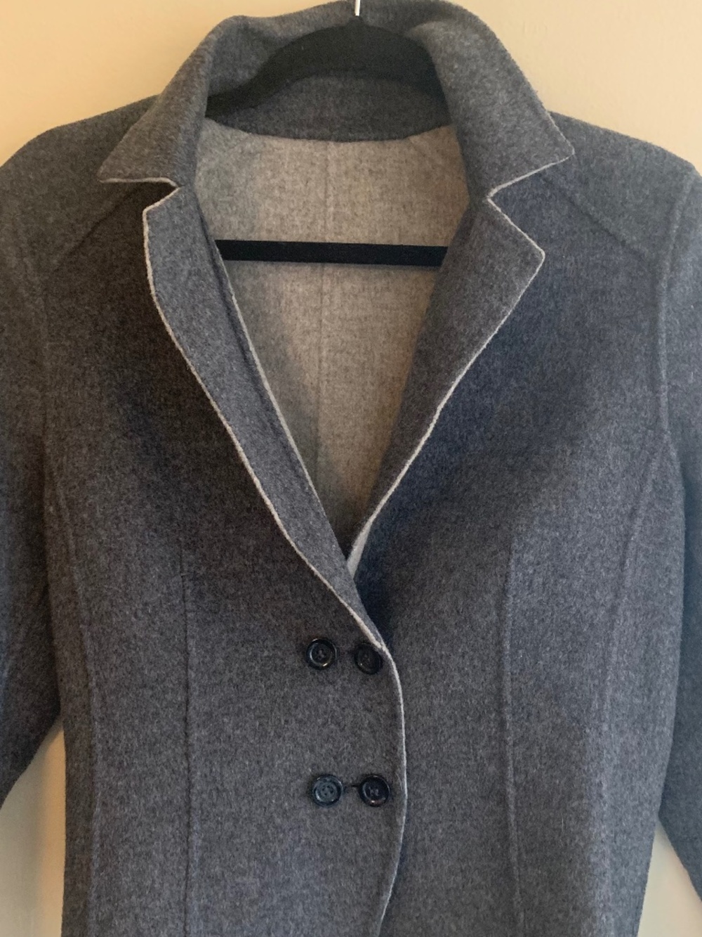 Reversible Boiled Wool Jacket Sweater (M-L) - Picture 4 of 13